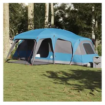 vidaXL Familienzelt mit Vorzelt 9 Personen Blau