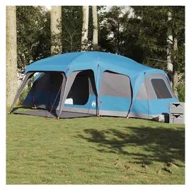 vidaXL Familienzelt mit Vorzelt 9 Personen Blau
