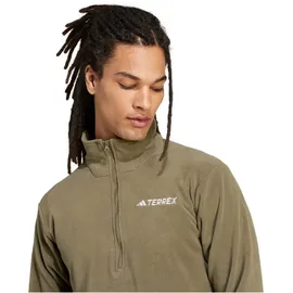 adidas Multi Essentials 1/2 Zip Fleeceoberteil Olive Strata S