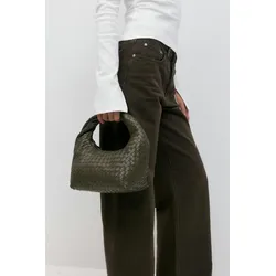 Gina Tricot - Braided handbag - handtaschen - Grün - ONESIZE - Dame - Grün - ONESIZE