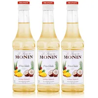 Monin Piña Colada Sirup 250 ml - Für Cocktail und Kaffee (3er Pack)