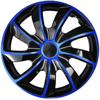 NRM 4 × NRM Radkappen Quad 16 Zoll blau