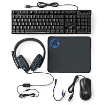Nedis Gaming-Tastatur mit LED-Beleuchtung US