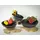 CreaTable Uno Black, Servierschale 3-tlg Steinzeug,