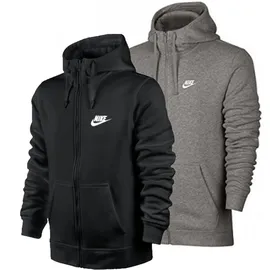 Nike Sportswear Club Herren-Kapuzenjacke Black/Black/White L