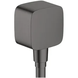 Hansgrohe Fixfit Wandanschlussbogen Rückflussverhinderer Schwarz/Brushed Black Chrome