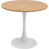 KARE DESIGN Esstisch Schickeria 86792 Ø 80 cm Holzoptik Braun Eiche