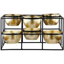 Casablanca by Gilde Teelichthalter Frame Metall Gold