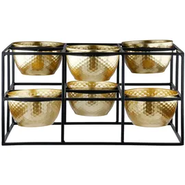 Casablanca by Gilde Teelichthalter Frame Metall Gold