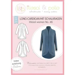 Lillesol Women Papierschnittmuster No.46 Long-Cardigan mit Schalkragen