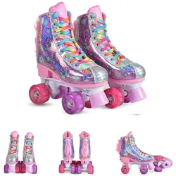 Byox Rollschuhe Einhorn, PU-Räder beleuchtet, ABEC-5 Lager, verschiedene Größen Gr. S (27 - 30)