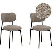 Beliani Esszimmerstuhl 2er Set CASEY
