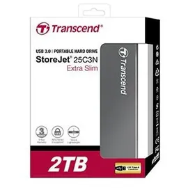 Transcend StoreJet 25C3N 2 TB USB 3.1 grau-metallic