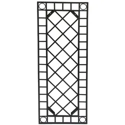 Wand Dekor Wanddeko Wandhänger Tür Metall Schwarz 115 x 42 cm