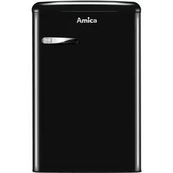 Amica Kühlschrank  KS 15614 S Black Olives  - Retro