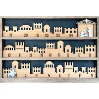 Weihnachtskalender, Adventskalender 2024, Weihnachtsferien-Adventskalender, Jesus-Countdown, Adventskalender aus Holz, christliche Feiertagsdekorat...