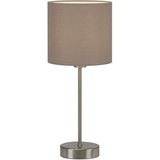 Briloner Tischleuchte, max. 25 W, 38,5 cm, Taupe