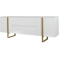 Sideboard  Pattino , weiß , Maße (cm): B: 216 H: 78 T: 43