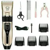 Hundeschermaschine, Professionelle Schermaschine Für Hunde, Katzen Und Andere Tiere, Geräuschpegel Unter 50 Db, Wiederaufladbare Akkus, 5 Stufen, 4 Stunden Betriebsdauer Mit Schere Und Kamm.