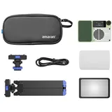 AMARAN Ace 25x Green Kit Bi-Color LED Kameraleuchte+Grid+Mini-Stativ+Tasche