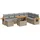 vidaXL Garten-Lounge-Set 9-tlg. beige