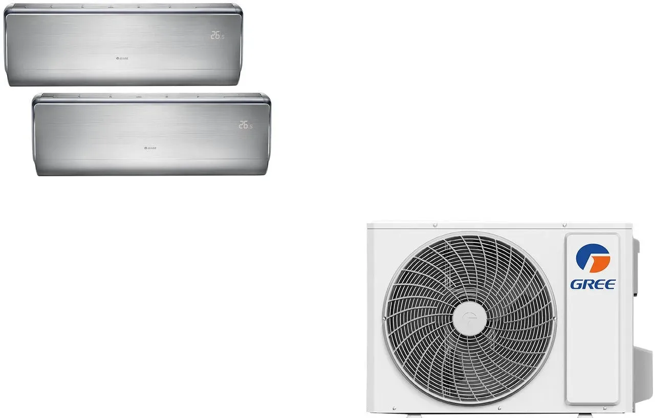 Gree Multi-Split-Set – 1 Außengerät + 2× 9.000 BTU U-Crown Innengeräte (GWHD(18)NK6LOO)