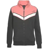 H.I.S. H.I.S Sweatjacke Damen anthrazit-rosa Gr.32/34
