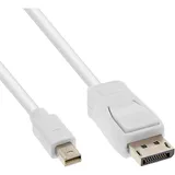 InLine Mini DisplayPort zu DisplayPort Kabel 1,5m Weiß