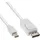 InLine Mini DisplayPort zu DisplayPort Kabel 1,5m Weiß