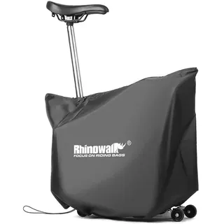 Rhinowalk Fahrradschutzhülle für BROMPTON – Ultraleichte Staubschutzabdeckung mit Doppelreißverschluss, verstellbarem Kordelzug und kompakter Aufbewahrungstasche – Passend für Brompton Falträder
