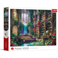 Trefl – Magische Bibliothek – 1000 Teile – DIY-Puzzle, kreative Unterhaltung, klassisches Puzzle für Erwachsene und Kinder ab 14 Jahren