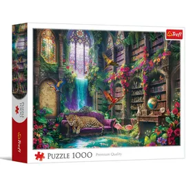 Trefl – Magische Bibliothek – 1000 Teile – DIY-Puzzle, kreative Unterhaltung, klassisches Puzzle für Erwachsene und Kinder ab 14 Jahren