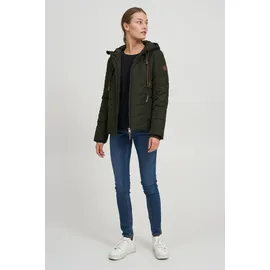 Oxmo Winterjacke Mala braun / dunkelgrün XS