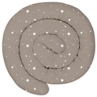 Totsy Baby XXL Bettschlange Bettkissen Stillkissen Bettrolle Bettkantenschutz Zierkissen Bettumrandung Schlange XL Handmade Sternen 150 cm Oeko-Tex-Zertifikat