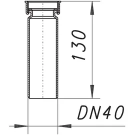 Dallmer Tauchrohr 010/0 Röhrensiphon
