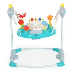 Hopser Vista mit Spielcenter, Musik, Licht, MP3-Anschluss, Höhe einstellbar grau türkis