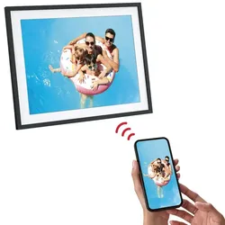 Agfaphoto Frameo Digitaler WiFi-Fotorahmen 17 Zoll, schwarz