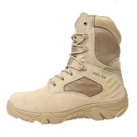 LiliChan Männer Taktische Stiefel Delta Side Einsatzstiefel Wasserdicht Boots Military Schuhe (42 EU, Bräunen) - 42 EU