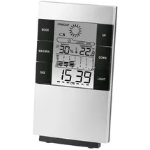 Hama LCD-Thermo-/Hygrometer TH-200 00186379 (schwarz/silber) Thermometer-Hygrometer