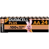 Duracell Plus Mignon (AA)-Batterie Alkali-Mangan 1.5V 24St.