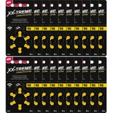 XX-Treme Longlife Extra Hörgerätebatterien Typ 10-120 Stück Hörgeräte Batterien konzipiert für höchste Leistung - Pack mit 20 Blistern à 6 Hörgerätebatterien – PR70 Farbcode gelb 1,45 Volt