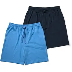 Tchibo - 2 Pyjamashorts - Herren - Gr. L - dunkelblau