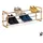 Relaxdays Schuhregal ausziehbar, offener Schuhständer mit 2 Ebenen, Holz & Eisen, erweiterbar bis 118 cm Breite, Natur,