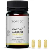 sovita Omega 3 Algenöl | Vegane Omega 3 Fettsäuren | 90 Kapseln