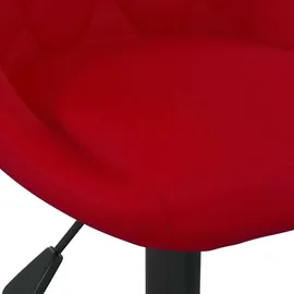 vidaXL Bürostuhl Samt Weinrot