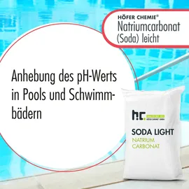 Höfer Chemie 20x 25 kg Natriumcarbonat (Soda) leicht technische Qualität