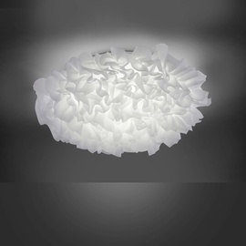 Leuchtendirekt JustLight LED Deckenleuchte Xenia moderner Stoffschirm, weiß
