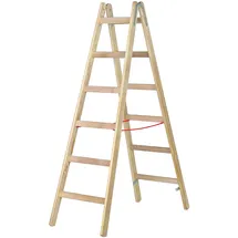 Hymer Holz-Sprossenstehleiter 7141012