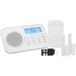 Olympia Alarmsystem Protect 9868 - Drahtlose Alarmanlage mit Freisprechen / Raumüberwachung an der Basiseinheit
