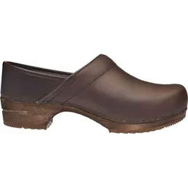 Sanita Clog Wood-Jamie Closed" in Braun | Gr.: 41